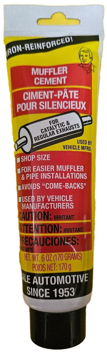 Yale MC6 Muffler Cement 6oz Steel Reinforced High Heat Resistant Exhaust Patch
